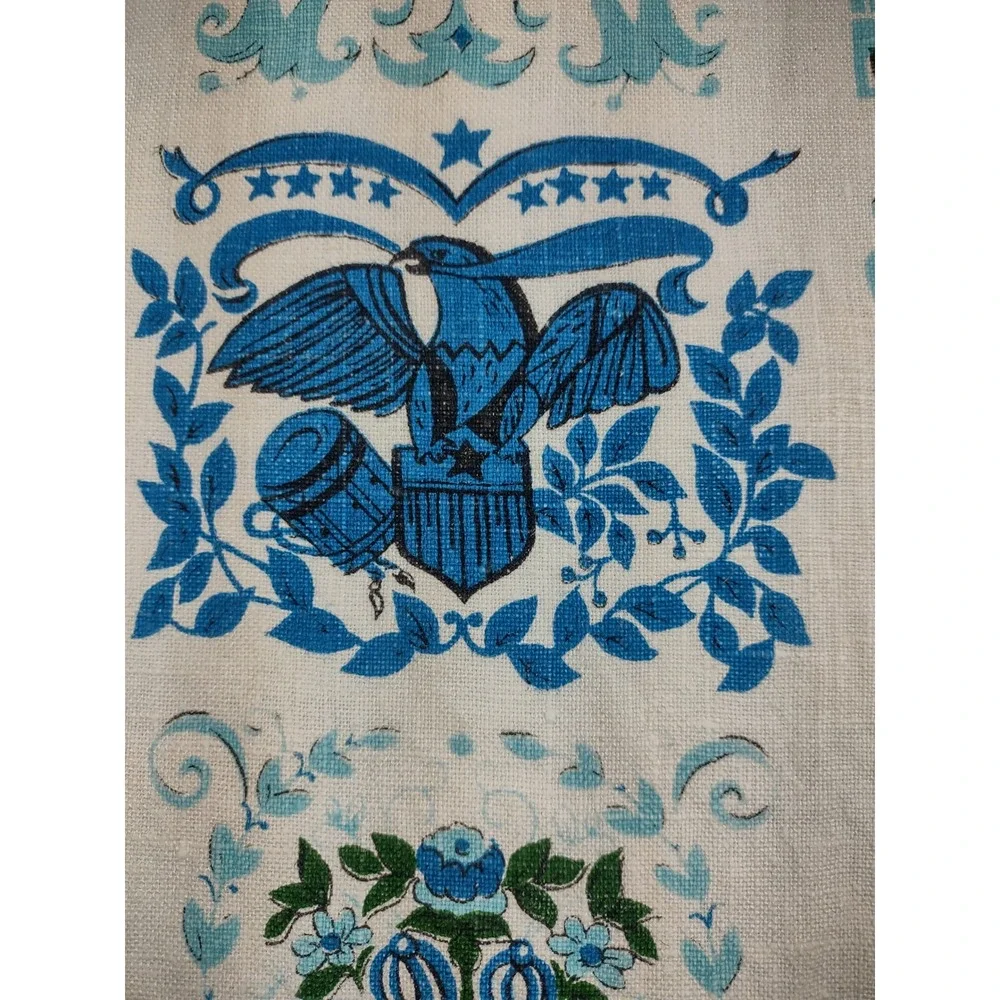Vtg linen tea towel  15.5